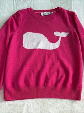 Hot Pink Vineyard Vines Whale Crewneck Sweater